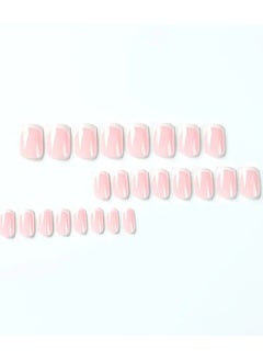 ORiTi 24 pcs Ballet French White Edge Press On Nails - Medium Long Coffin Fake Nails for Women, Girls, and Teens - Includes Glue Sticker and Nails File  - Image 2