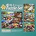 Bits and Pieces  4in1 MultiPack Jigsaw Puzzle Set for Adults  Picnic Surprise Pickup Tractor  Summer Retreat by Larry Jones  Random DieCut Pieces Four 300 Piece Puzzles 16 x 20 - Image 2
