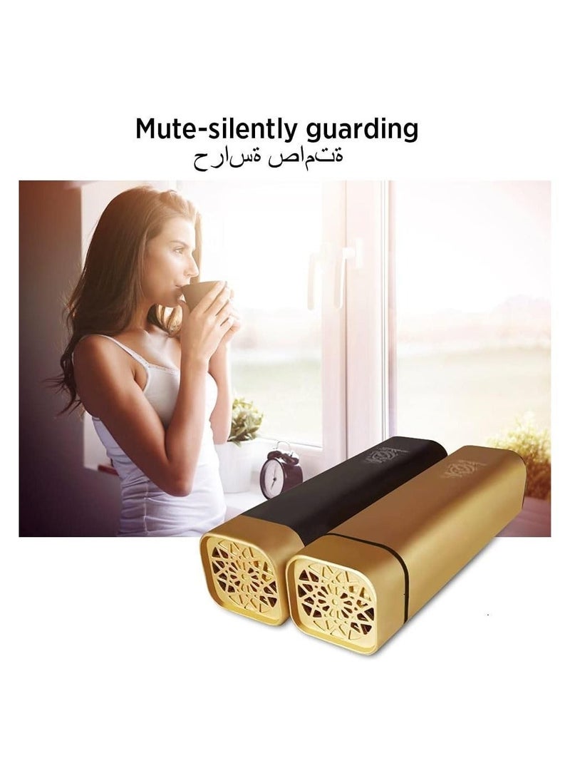 Raxoom USB Electronic Incense Burner Portable Arabic Incense Holder Mini Electric Aromatherapy Diffuser Muslim Bukhoor Aroma Burner,Gold - Image 3