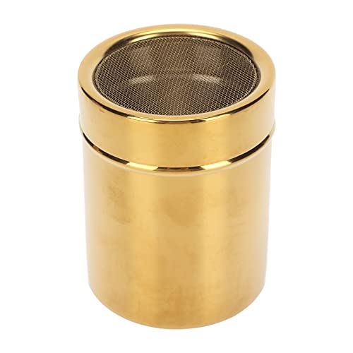 Bewinner رشاش سكر بودرة من الفولاذ المقاوم للصدأ للكاكاو والقرفة والقهوة، 7 × 9 سم، رشاش شبكي ناعم مع غطاء لولبي، سهل التنظيف، منخل معدني للطهي في المطبخ - Image 1