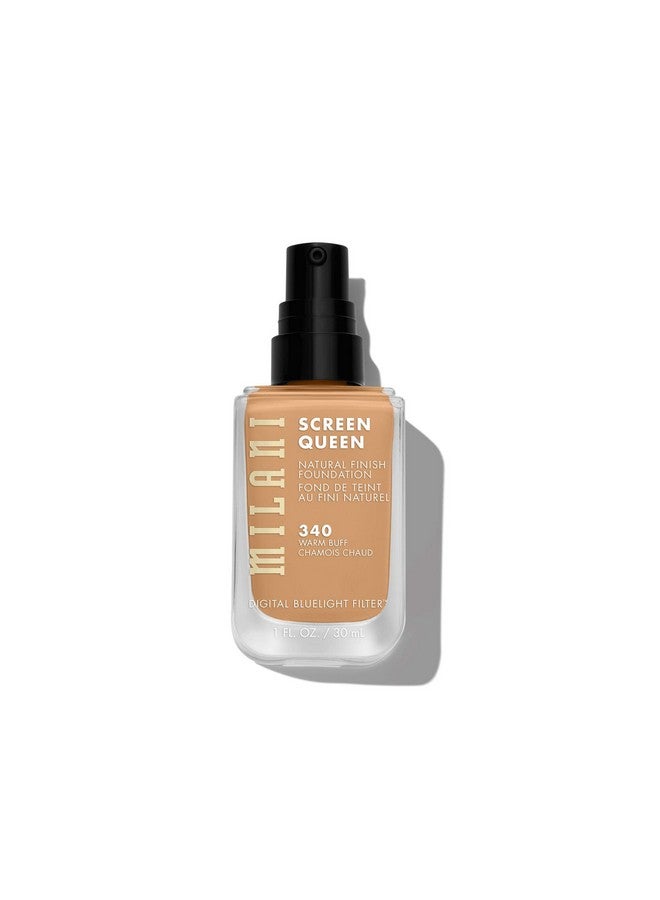 MILANI Screen Queen Liquid Foundation Makeup Cruelty Free Foundation With Digital Bluelight Filter Technology (Warm Buff)  - Image 2