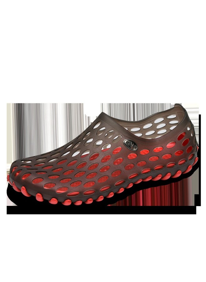 NIBEMINENT Breathable Hollow Out Sandals Men's Women's Summer Lightweight Bird's Nest Slippers Water Shoes Couple Holiday Beach Shoes  - Image 1