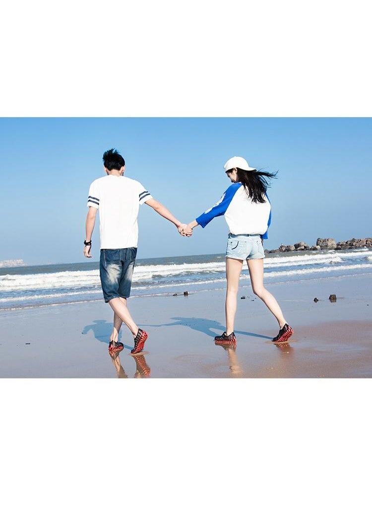 NIBEMINENT Breathable Hollow Out Sandals Men's Women's Summer Lightweight Bird's Nest Slippers Water Shoes Couple Holiday Beach Shoes  - Image 3