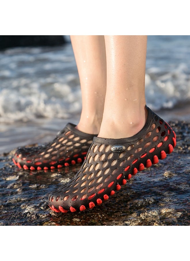 NIBEMINENT Breathable Hollow Out Sandals Men's Women's Summer Lightweight Bird's Nest Slippers Water Shoes Couple Holiday Beach Shoes  - Image 2