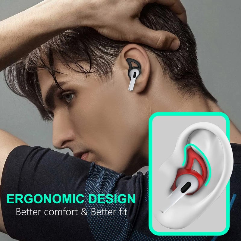 TOLUOHU [5 Pairs] Silicone Ear Hooks for AirPods Pro 2, Ear Hook Anti Slip AirPods Pro 2 Accessories Compatible with AirPods Pro 2nd Generation (2022) - NOT Fit in Case - Image 4