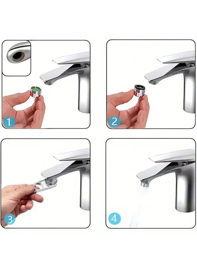 مفتاح تهوية صنبور سبيكة الزنك الثقيل، أداة إزالة صنبور سهلة القبض، لون عشوائي - Image 4