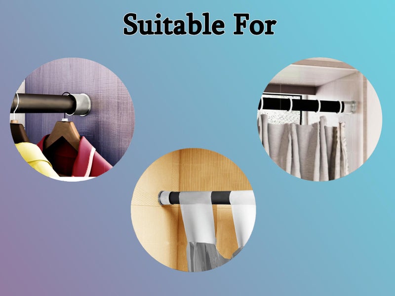 Atlantic Wall to Wall Bracket Conceal for 1 inch Curtain Rod, Curtain Bracket, Rod Rail Bracket, Material Stainless Steel, Colour S.S Finish, 4 Pieces - Image 5