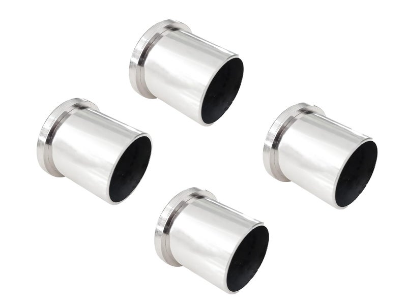 Atlantic Wall to Wall Bracket Conceal for 1 inch Curtain Rod, Curtain Bracket, Rod Rail Bracket, Material Stainless Steel, Colour S.S Finish, 4 Pieces - Image 1