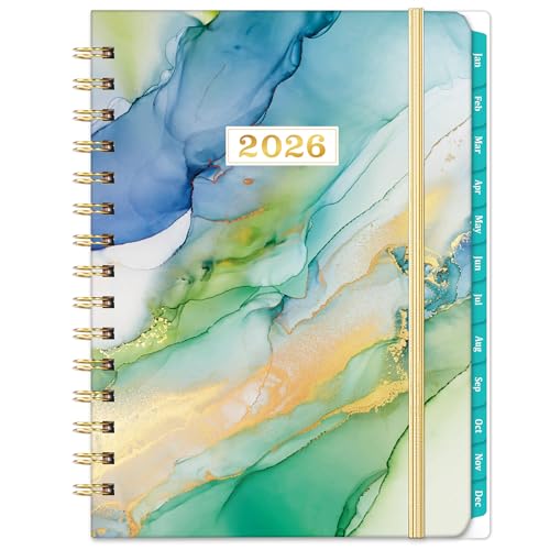 Journaltastic 2026 Planner - Plannner 2026, JAN 2026 - DEC 2026, 2026 Planner Weekly and Monthly, Calendar Planner, 6.3" x 8.4", Tabs, Hardcover, Back Pocket - Image 1