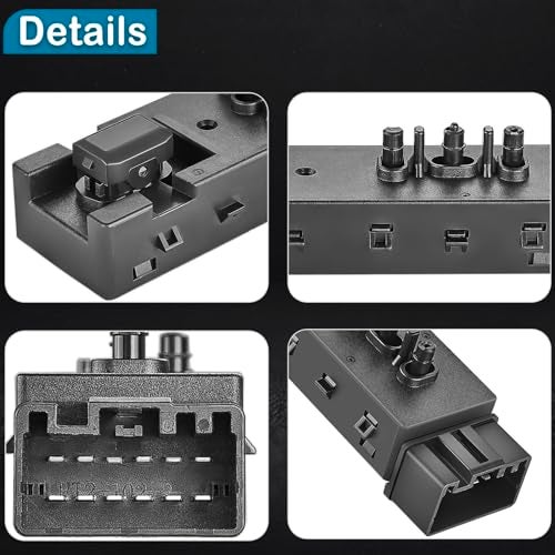 GELAIDI Left Driver Side Power Seat Switch for Ford Edge Escape Explorer Fusion Expedition F150, Lincoln & Mercury, Power Seat Adjustment Control Switch, 9L3T-14B709-FAW, 9L3Z-14A701-FB - Image 2