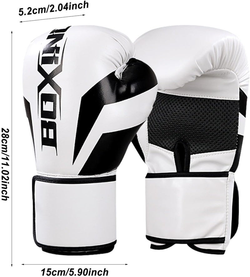 Excefore Training Boxing Gloves for Men & Women, PU Leather Mitts with Adjustable Straps & Breathable Mesh Palm – Impact Protection for Muay Thai, Kickboxing, Sparring - Image 5