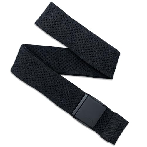 Arcade Belts Momentum Belt Elastic Stretch Belt with LowProfile Buckle TravelFriendly Adjustable Fit Black - Image 1
