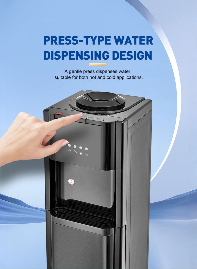 ايتي لايف موزع مياه بتعبئة علوية للحاويات سعة 3/5 جالون - 3 درجات حرارة مع فوهات للماء الساخن، درجة حرارة الغرفة، والماء البارد، قفل أمان للأطفال، 550 واط - Image 4