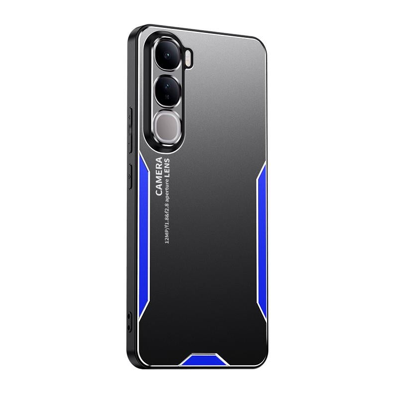 For vivo Y400 Pro 5G Blade Series TPU Hybrid Metal Phone Case(Blue) - Image 1