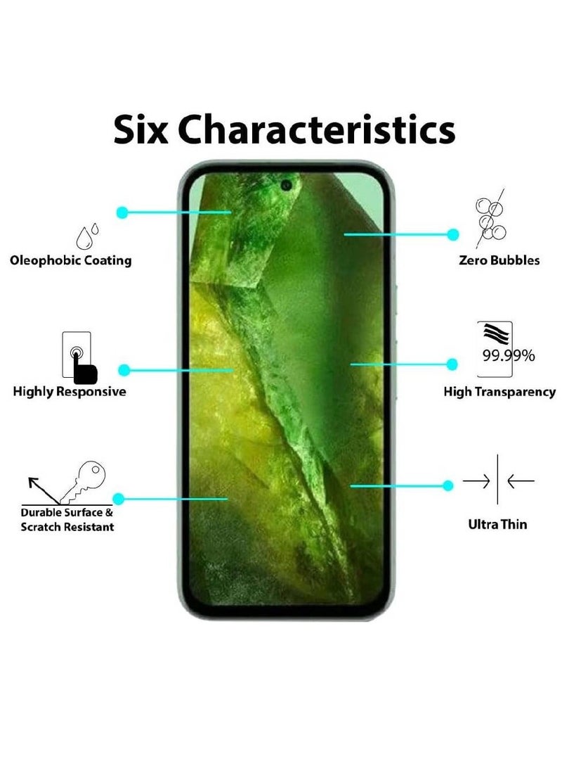 Generic - Screen protector compatible with Google Pixel 8a Screen Protector Tempered Glass 【Anti-Glare】【HD Full Coverage】【Easy Installation】【Touch Sensitive】 - Image 1