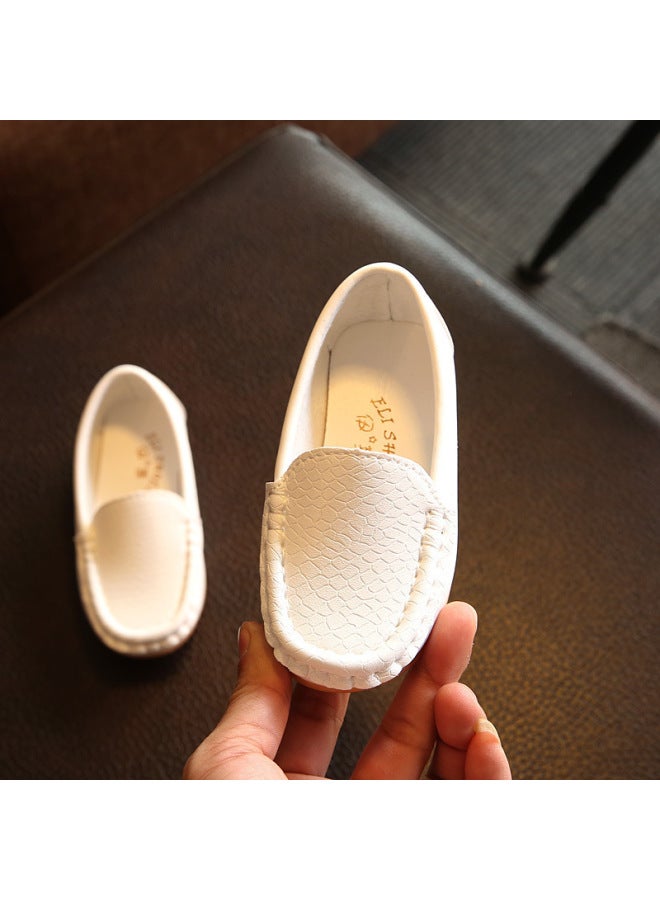 Children's Bright Leather Shoes Baby Host Performance Hollow Lace-up Children's Shoes Fashion Boys Stick Pu Leather Shoes Hair