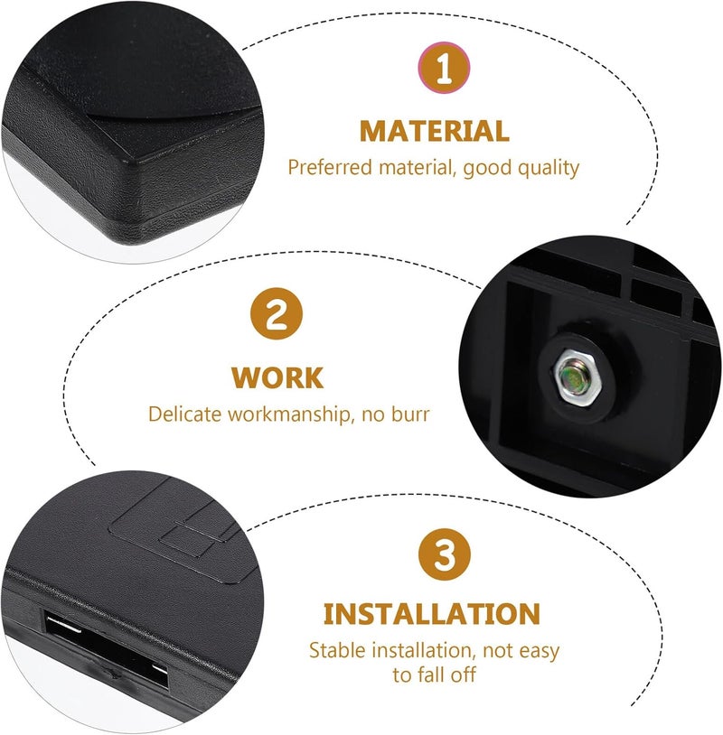Car Cup Holder Black Portable Beverage Stand Car Water Bottle Container for Travel and Daily Use - Image 3