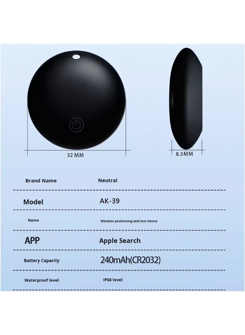 Smart Item Finder Tag with Apple Find My, MFI Certified, IP68 Waterproof, 1-Year Battery Life for Keys, Luggage, Backpack - AK-39 - Image 3