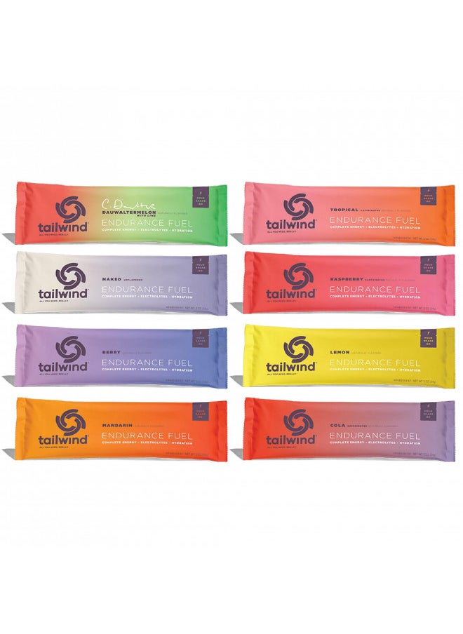 Tailwind Nutrition Tailwind Grab-and-Go Endurance Fuel Single Serve Assorted Flavors (Pack of 8) - Hydration Drink Mix with Electrolytes, Carbohydrates - Non-GMO, Gluten-Free, Vegan, No Soy or Dairy  - Image 1