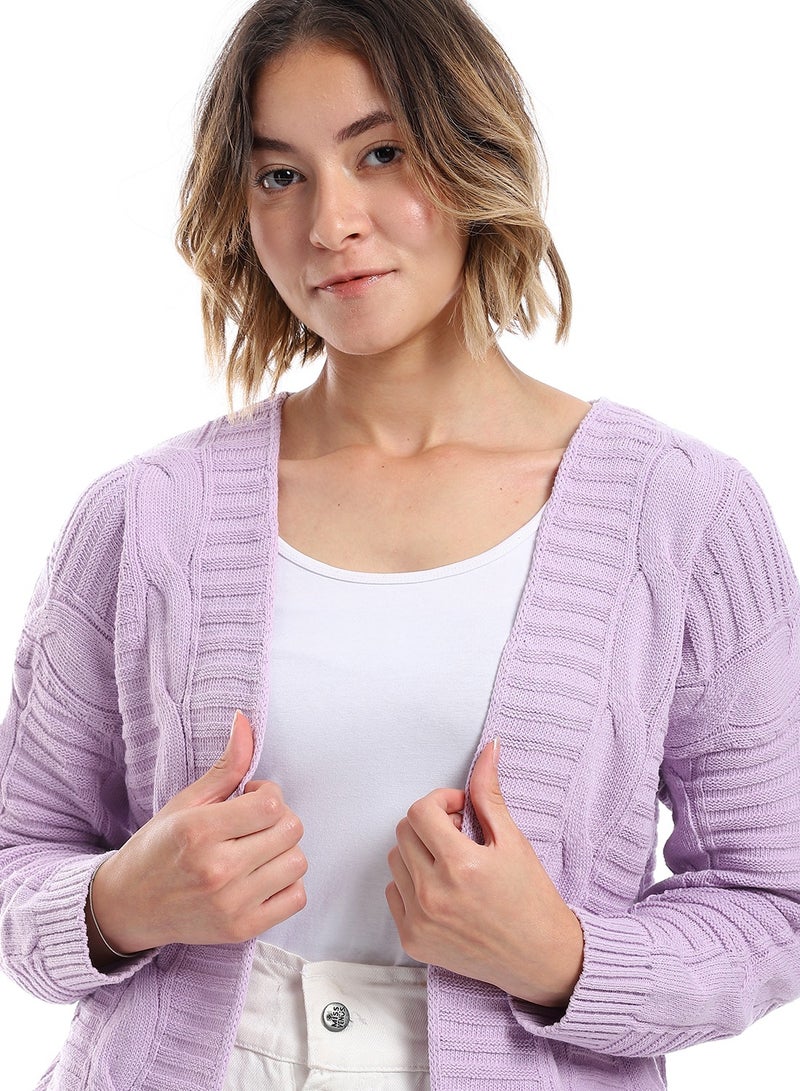 Caesar Womens Wool Open Cardigan - Image 3