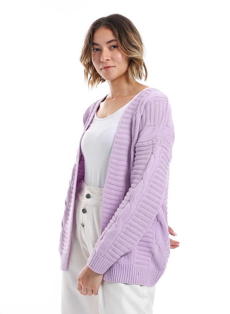 Caesar Womens Wool Open Cardigan - Image 2