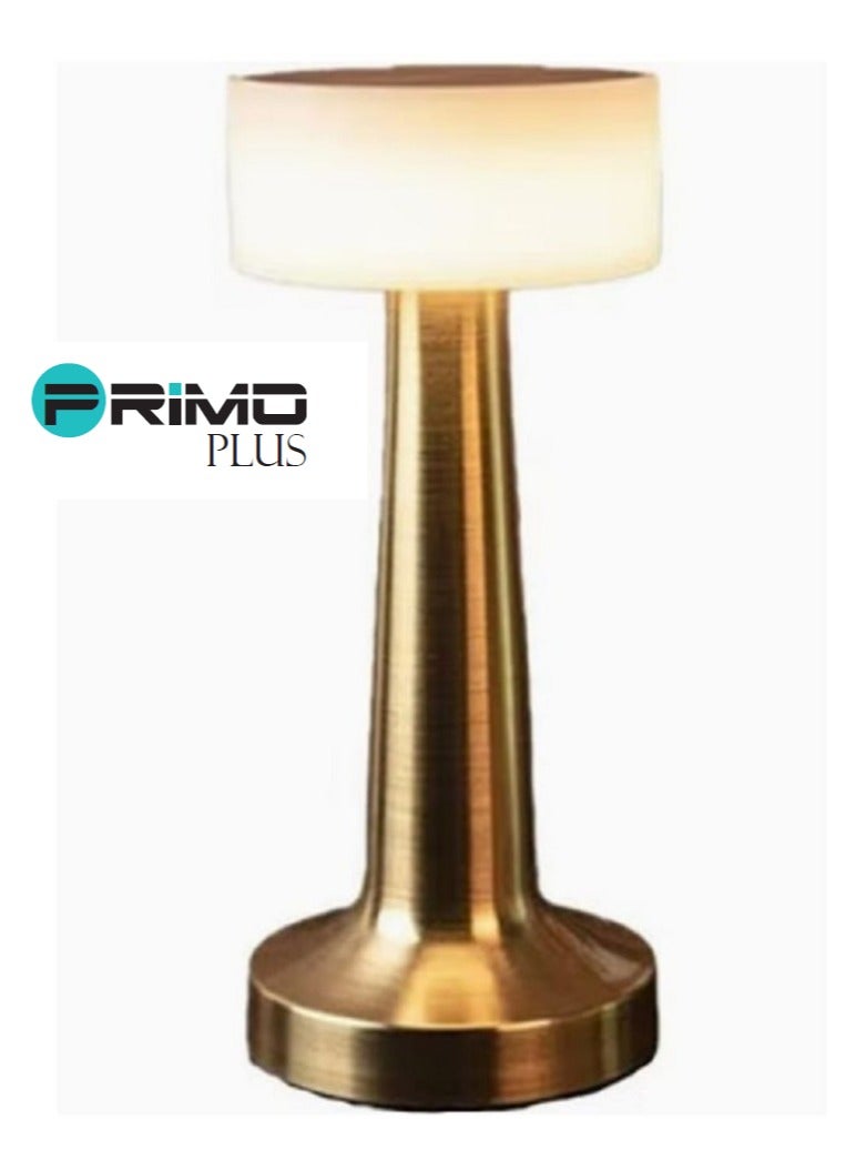 PRIMO PLUS Brass Cordless Bar Table Lamp Golden - Image 1