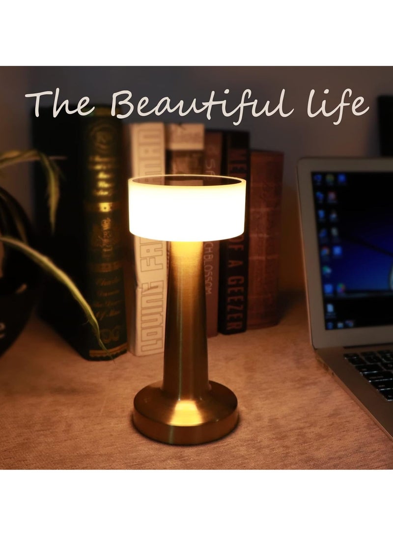 PRIMO PLUS Brass Cordless Bar Table Lamp Golden - Image 2