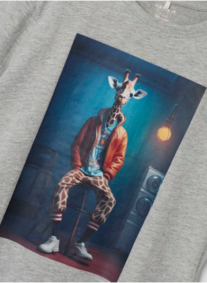 NAME IT - name it Boys Orla Top with Graphic print - Image 1