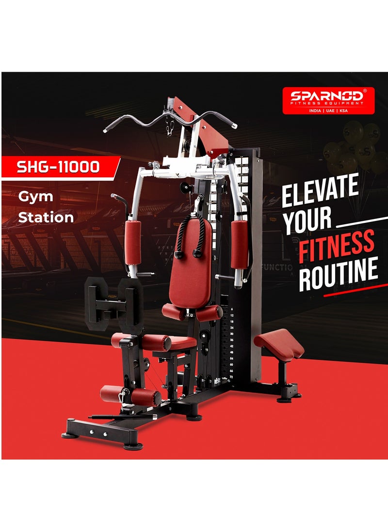 سبانود فيتنيس SMG-11000 Multifunction Home Gym, One-Station Design, 72kg Weight Stack, Full-Body Workout Equipment for Legs, Arms, Chest, Back, and Shoulders  - Image 2
