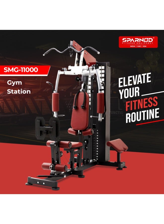 Sparnod Fitness SMG-11000 Multifunction Home Gym, One-Station Design, 72kg Weight Stack, Full-Body Workout Equipment for Legs, Arms, Chest, Back, and Shoulders - Image 2