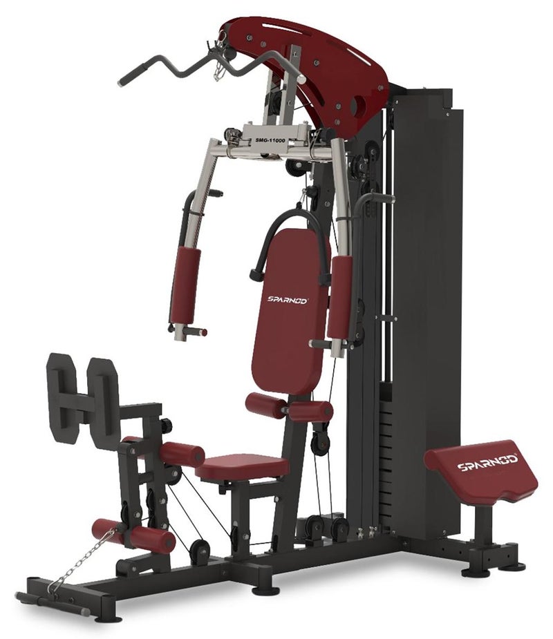 سبانود فيتنيس SMG-11000 Multifunction Home Gym, One-Station Design, 72kg Weight Stack, Full-Body Workout Equipment for Legs, Arms, Chest, Back, and Shoulders - Image 1
