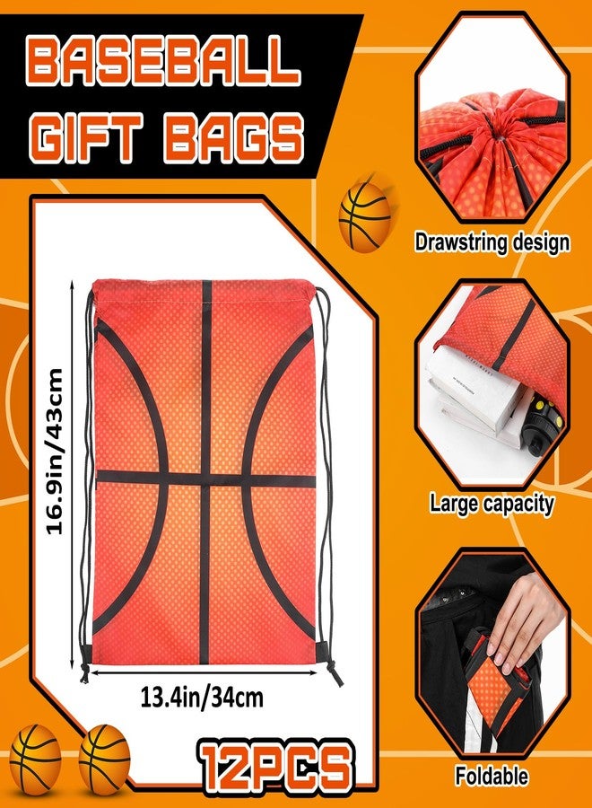 Mindsoft Sport Party Favors with 40 x 12 Basketball Cooling Towels and 13" Basketball Drawstring Backpack Ball Microfiber Ice Towels String Bag for Athletes Gym Camp Team Gifts(24 Pcs) - Image 2