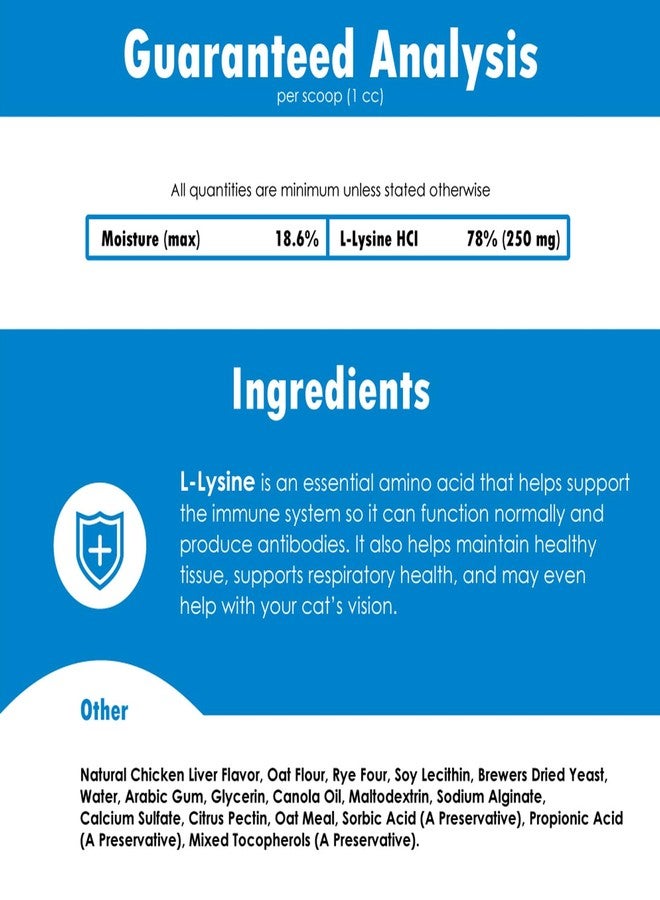 Pet Health Solutions Felisyl Immune System Support for Cats - Amino Acid L-Lysine - Produce Antibodies - Healthy Tissue, Respiratory Health, Vision - Chicken Flavor, 60 Soft Chews - Image 5