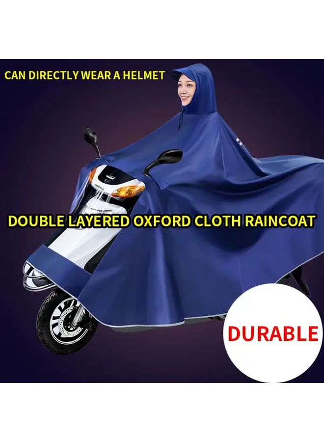 كريمزون XXXL سميكة مزدوجة الطبقات قماش أكسفورد معطف مطر للدراجات النارية قلنسوة قابلة للتعديل - Image 1