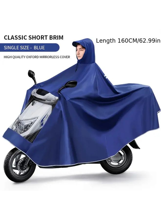 كريمزون XXXL سميكة مزدوجة الطبقات قماش أكسفورد معطف مطر للدراجات النارية قلنسوة قابلة للتعديل - Image 4
