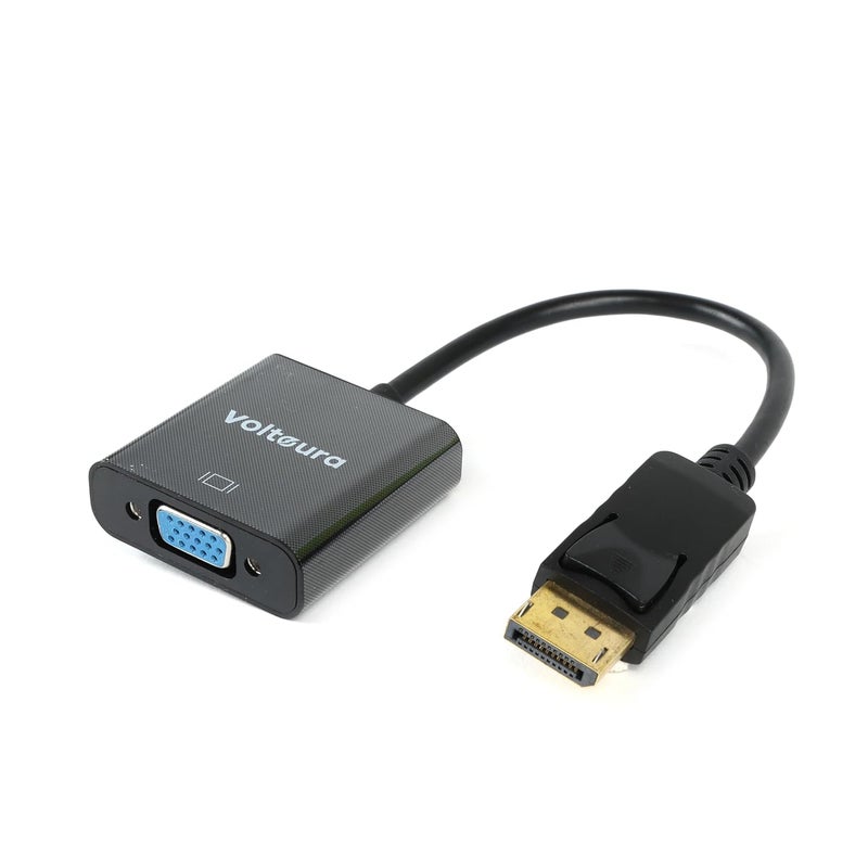 VOLTAURA DP to VGA Adapter, 1080P DisplayPort to VGA Converter, High-Resolution Video Adapter for PC, Laptop, Desktop, Monitor, Projector, Plug & Play, Compatible with DP-Enabled Devices - Image 2