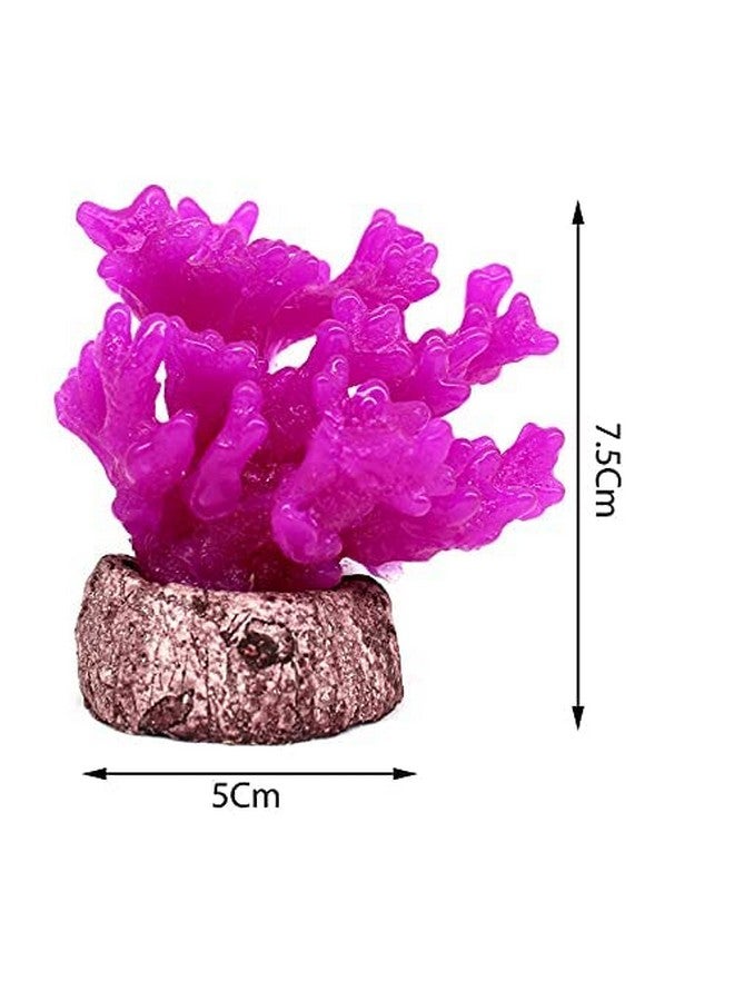 Emily Pets Artificial Seaweed Water Plants For Aquarium Decorations (Purple, Height:7.5 Cm) - Image 2