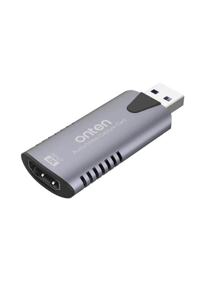 onten Onten HDMI to USB 3.0 Video Recording Card. 4K/1080p Video Recorder 1080p/4k Video Recorder and 1080p@60fps Content Live Streaming Video Conferencing Compatible with Xbox PS5 Switch  - Image 1