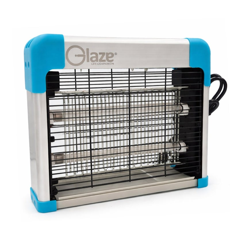 Glaze Electric Insect Killer 12W UV Mosquito Bug Zapper Lamp with Safety Grid – Indoor Fly & Mosquito Killer Machine - Image 1