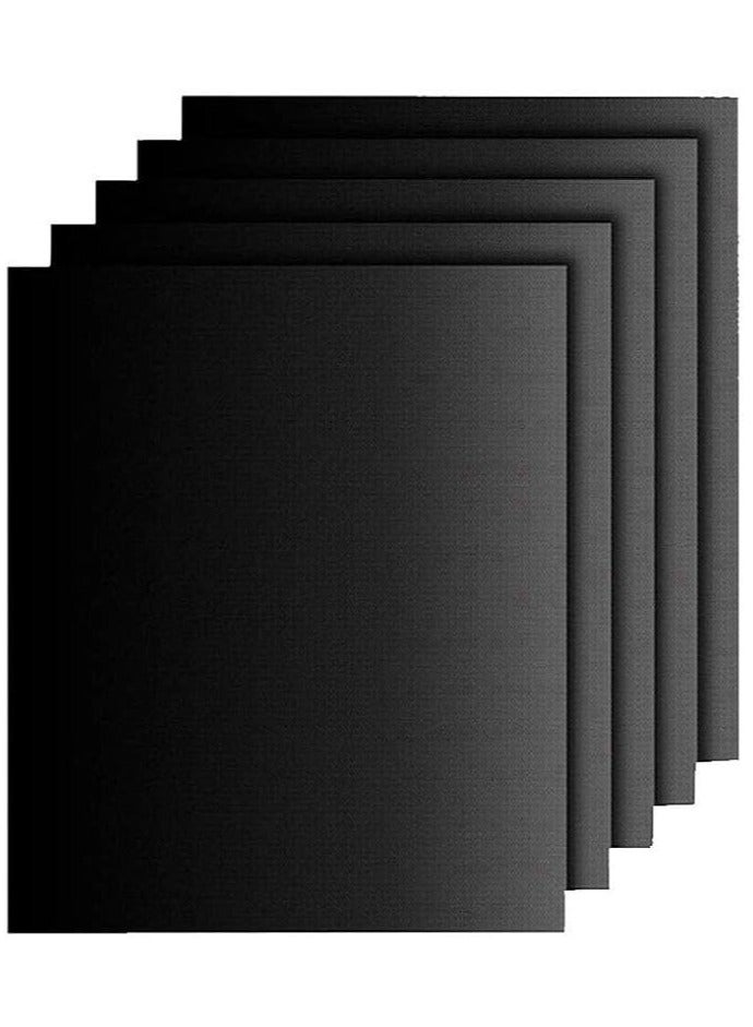 Set of 5 Non-Stick Grill Mat and Baking Mat for Grilling and Baking - Reusable, Easy to Clean, 0.25mm Thick - Image 1