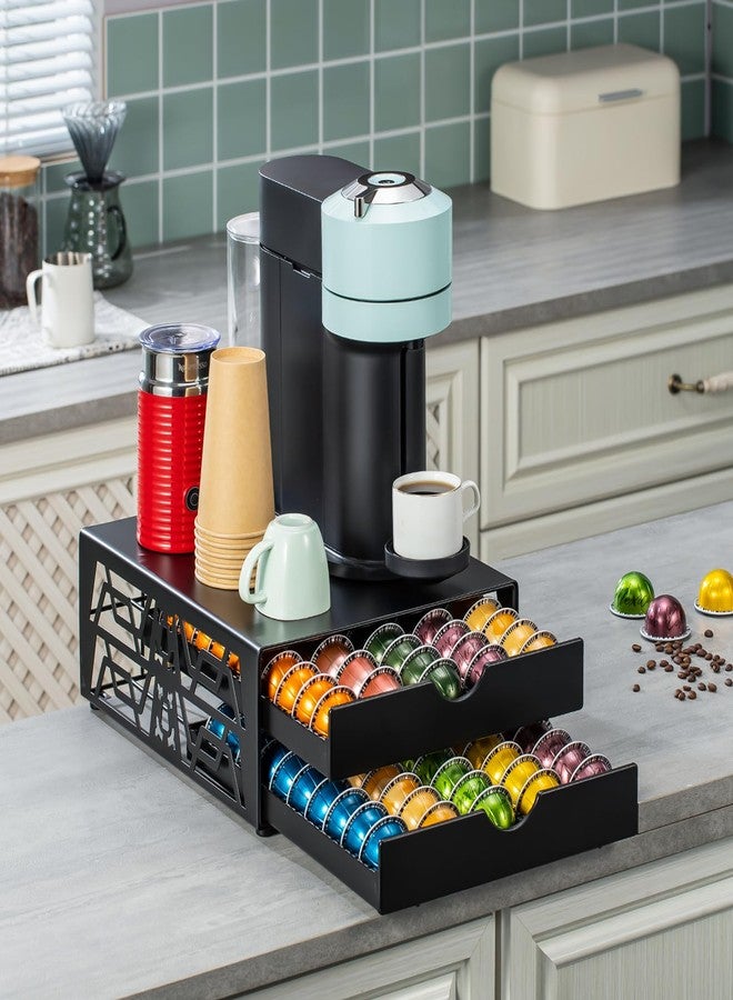 Rice rat for Nespresso Pods Holder Vertuo Pod Holder for Vertuoline Capsules (100 pods-2tiers) - Image 5