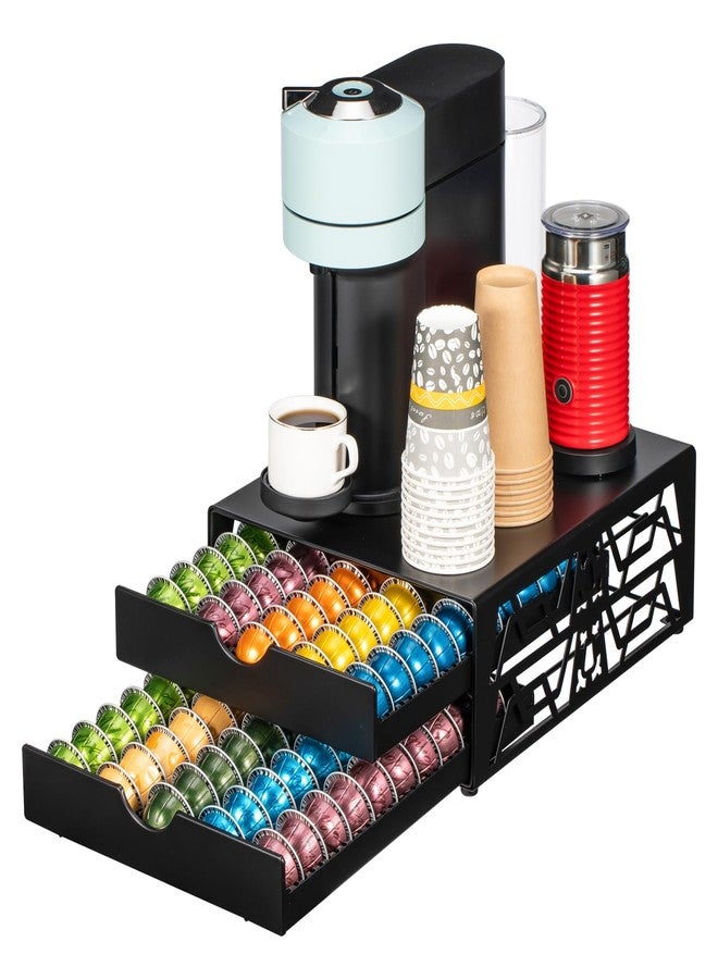 Rice rat for Nespresso Pods Holder Vertuo Pod Holder for Vertuoline Capsules (100 pods-2tiers) - Image 1