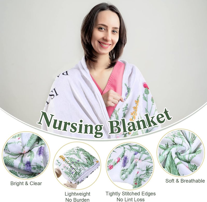 Boyiee Nurse Gifts for Women Men Soft Nurse Blanket with Appreciation Quotes 60 x 50 Throw Blanket Microfiber Polyester Flannel for Nursing Practitioner WeekDay School Graduate Birthday Gifts - Image 3