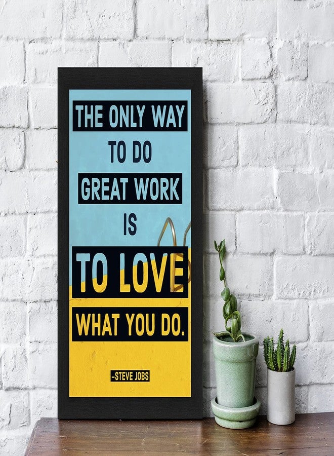 Interio Crafts Steve Job Inspirational Poster With Frame (Frame Size :13"X10" inches) - Black - Image 2