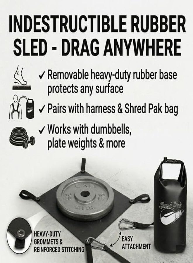 Shred Pak نظام ShredPak المُطوّر - نظام تدريب المقاومة - حزام أوزان، حقيبة أوزان، مقابض - تدريب كرة القدم، على أي سطح، تمرين قوة للرياضيين - حرق 3 أضعاف السعرات الحرارية - مناسب للصالة الرياضية، المنزل، والأنشطة الخارجية - Image 5