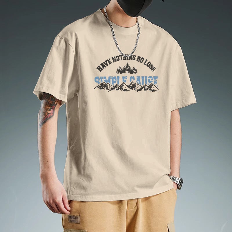 Plus-size t-shirt men's summer new loose trend fat short-sleeved round-neck T-shirt fattened men's clothing 100kg - Image 2