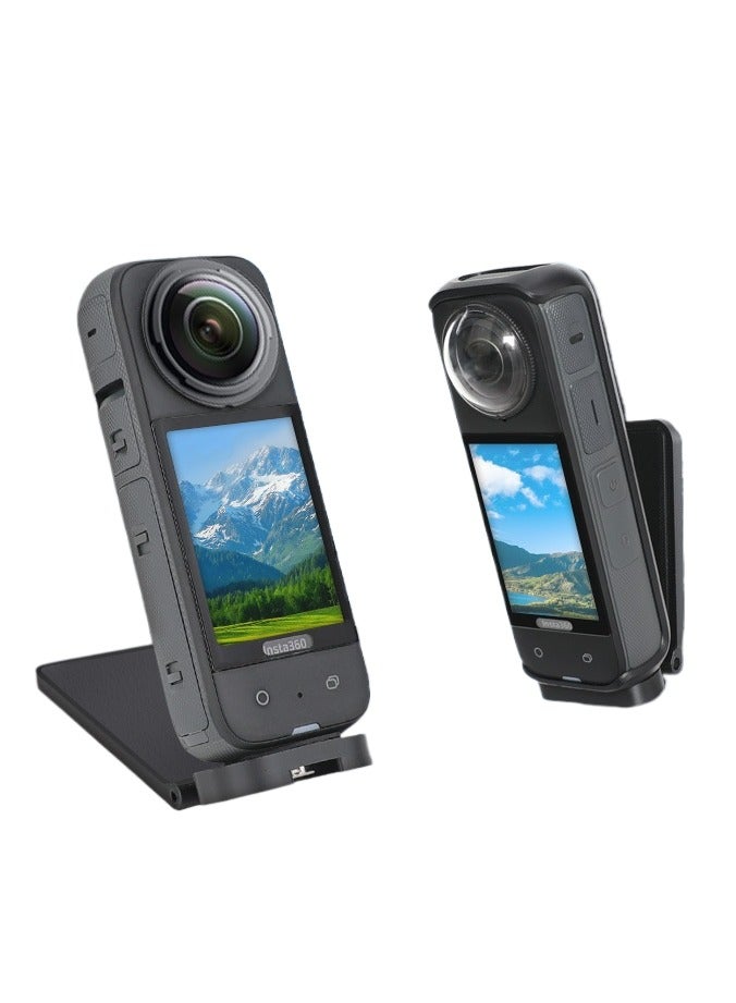 For Insta360 X3/X4/X5 Magnetic Camera Base Mount – Strong Magnetic Suction Holder with 1/4" Screw – Anti-Slip Silicone Pad, Stable Desktop & Car Mount Support - Image 1