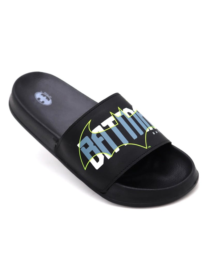 SVAAR Authentic Batman Edition Men's Classic Ultra Soft Sliders/Slippers with Cushion Footbed | Waterproof & Everyday Flip Flops for Gents/Boys Black - Image 3