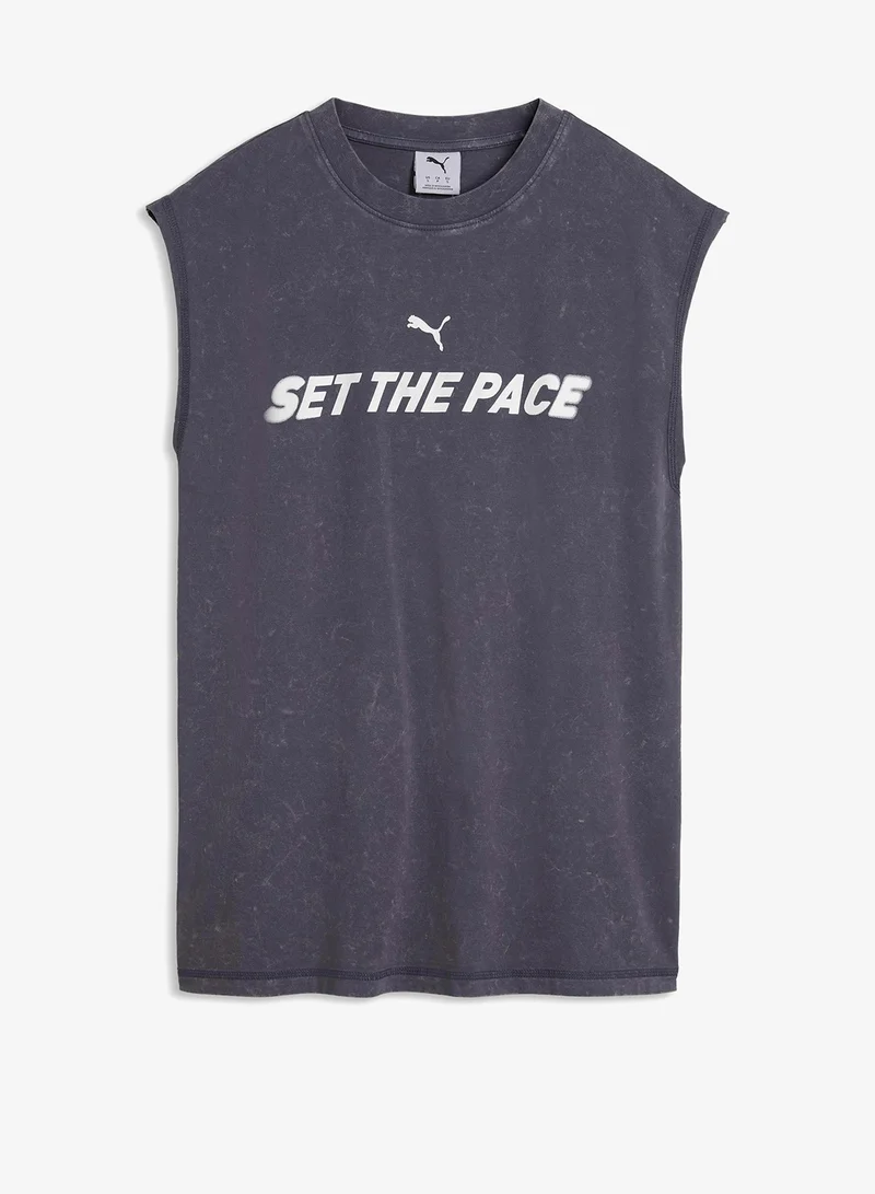 Puma Inky Depths Run Culture Collective Graphic T-Shirt for Women | Best Price UAE