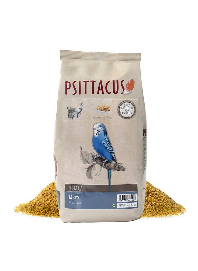 Psittacus Micro 2.2 lb | Complete Diet for Parakeets, Cockatiels and Australian Parrots | Premium Food for Birds, 100% no-GMO - Image 1